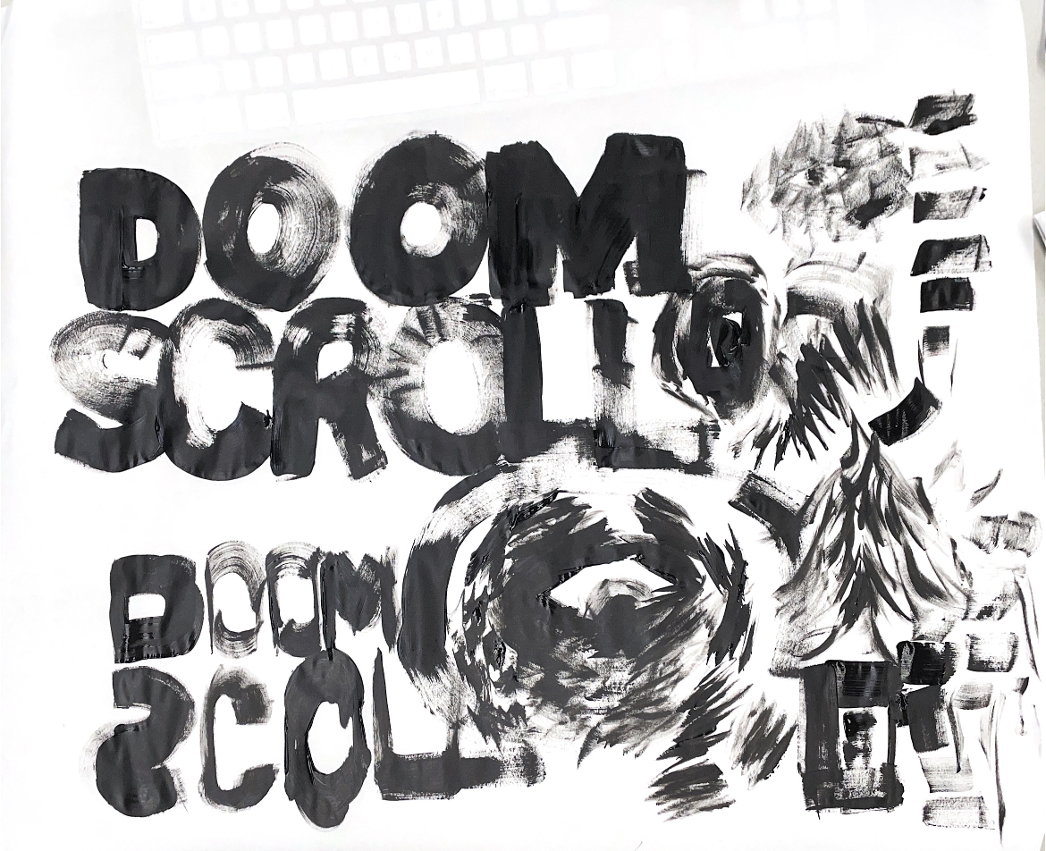 Doom Scroll Poster Process